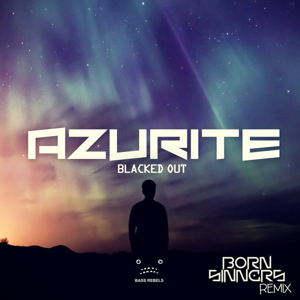 Azurite feat. 6 Feet Under - Blacked Out (Born Sinners Remix) cover artwork